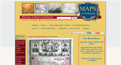 Desktop Screenshot of mapsofantiquity.com